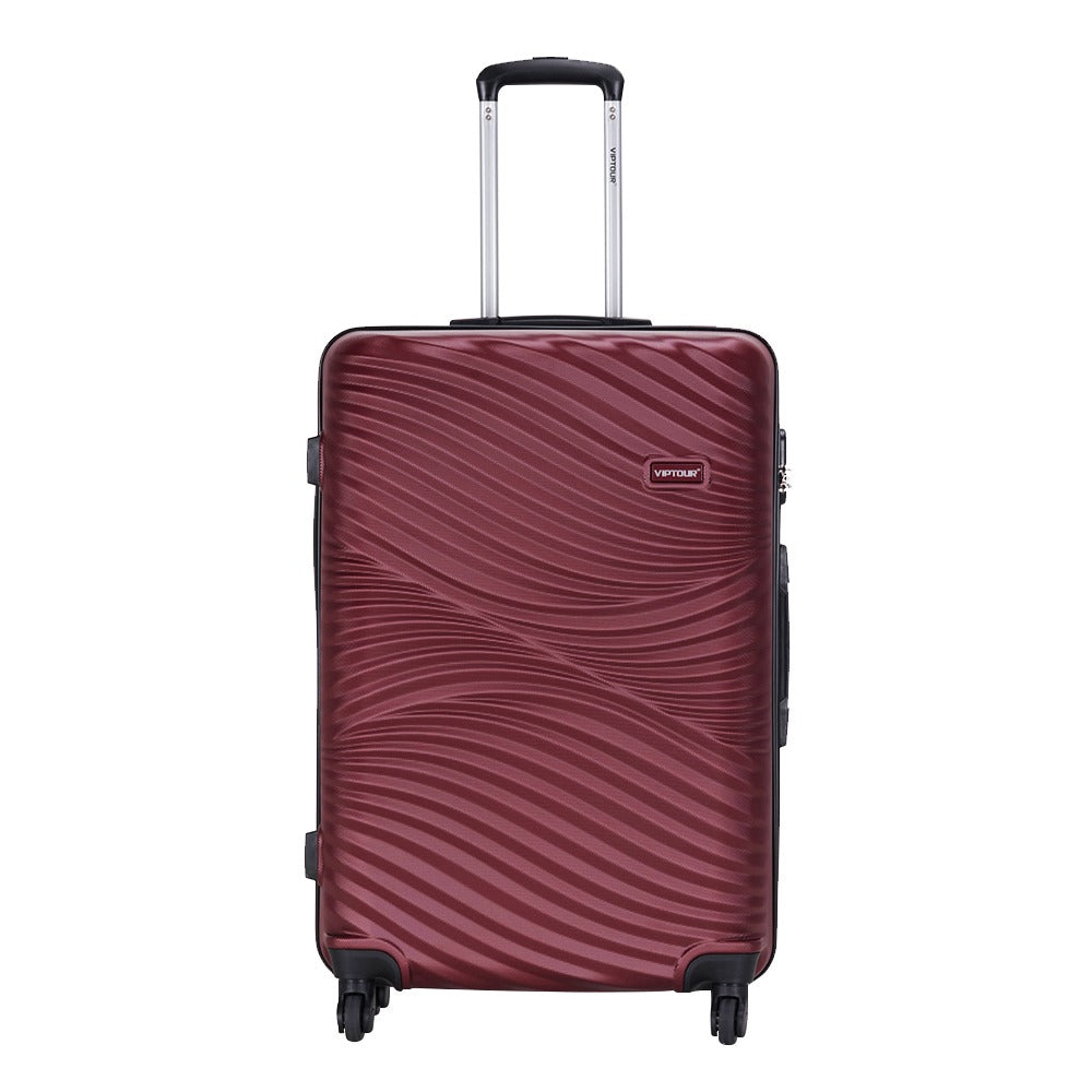 VipTour Abs Trolley Luggage 3PCS Set Burgundy