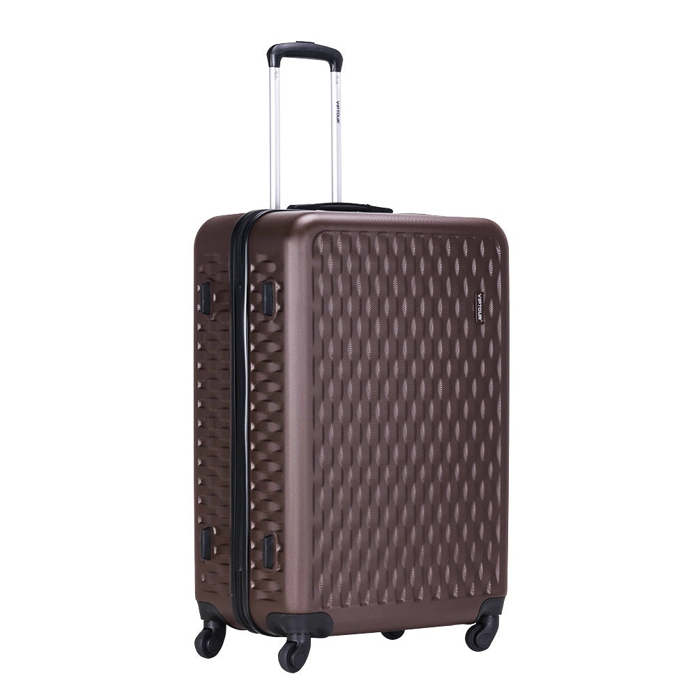 VipTour Abs Trolley Luggage 3PCS Set Brown