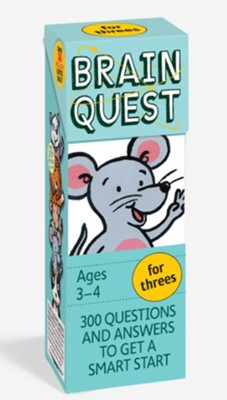 Brain Quest for Threes Q&A Cards: 300 Questions and Answers to Get a Smart Start. Teacher-approved Brain Quest Decks Cards