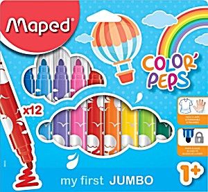 MAPED Color Peps Felt Maxi 12Col CBx MD-846020