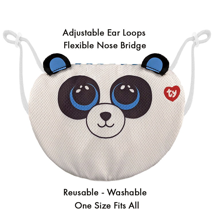 TY Beanie Bee Mask Bamboo Panda