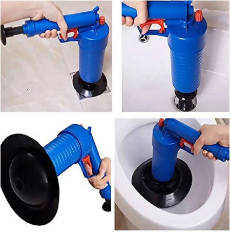 Home High Pressure Air Drain Blaster Pump Plunger Sink Pipe Clog Remover Toilets Bathroom Kitchen Cleaner Kit