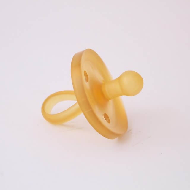 Natursutten BPA Free Natural Rubber Pacifier Rounded Yellow