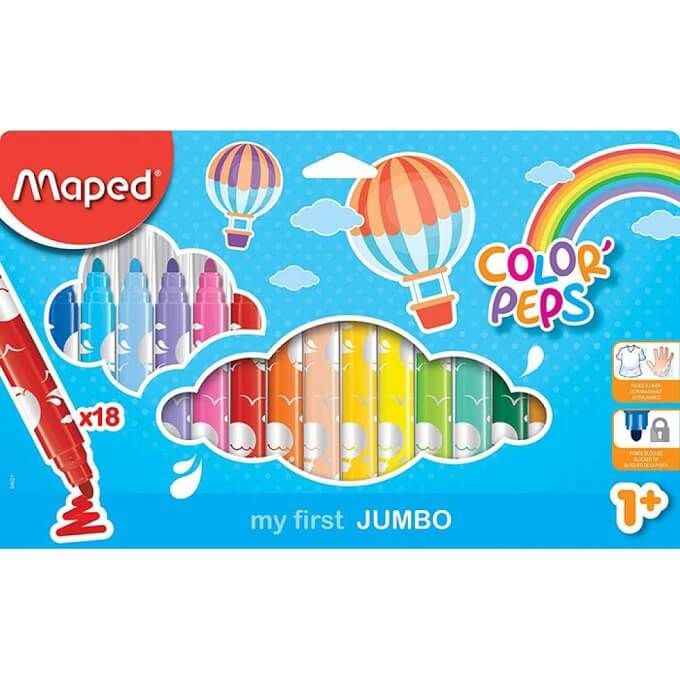 MAPED Color Peps Felt Maxi 18Col CBx MD-846221