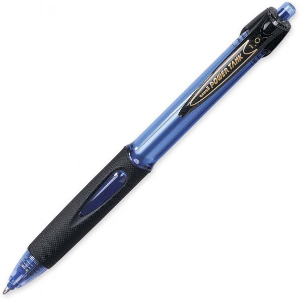 Mitsubishi 1.0 mm Uni PowerTank Retractable Ballpoint Pen Blue