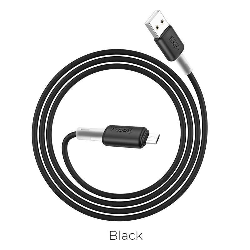 Hoco USB Cable Hoco Soft USB Micro USB Black