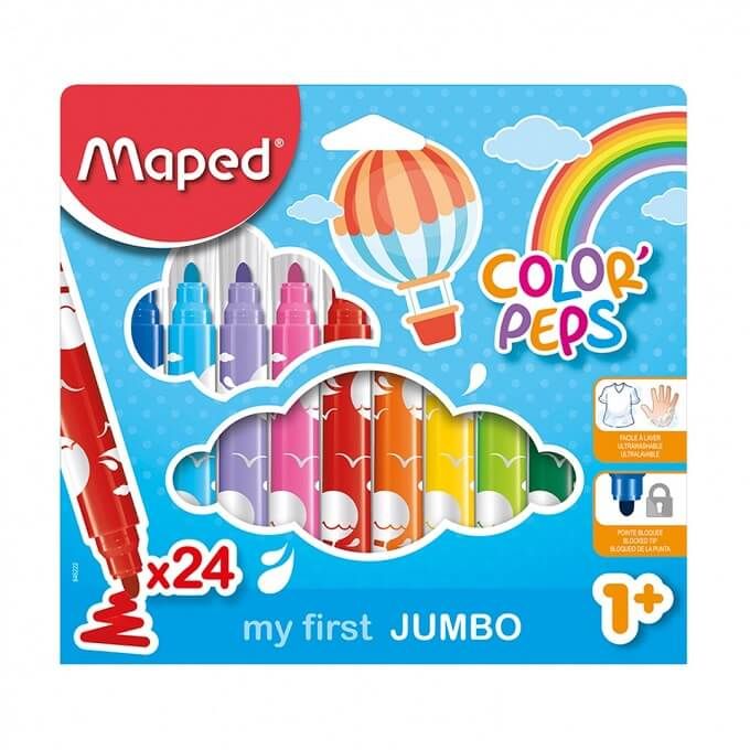 MAPED Color Peps Felt Maxi 24Col CBx MD-846222