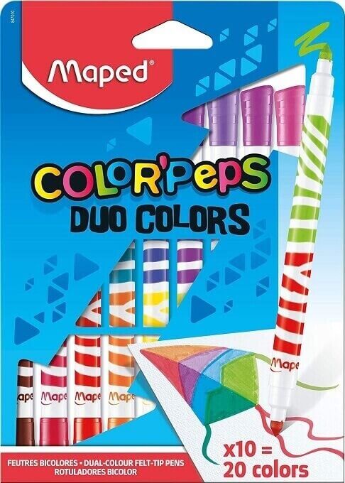 Maped Color Peps FeltTipDuo 10=20Col MD-847010