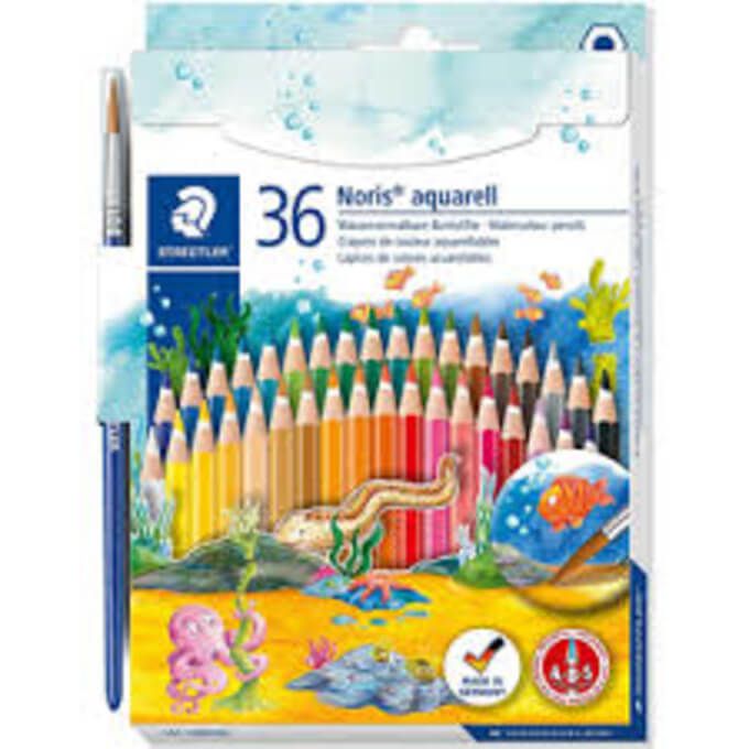 Staedler Aquarell Water color pencil w/brush 36p