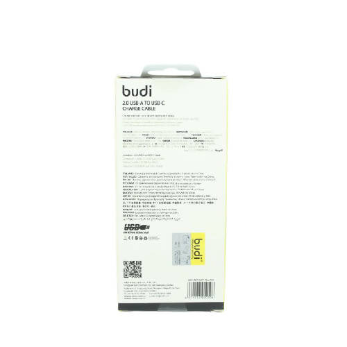 Budi M8J158T USB Type-C 1M 2.4A Faster-WHITE