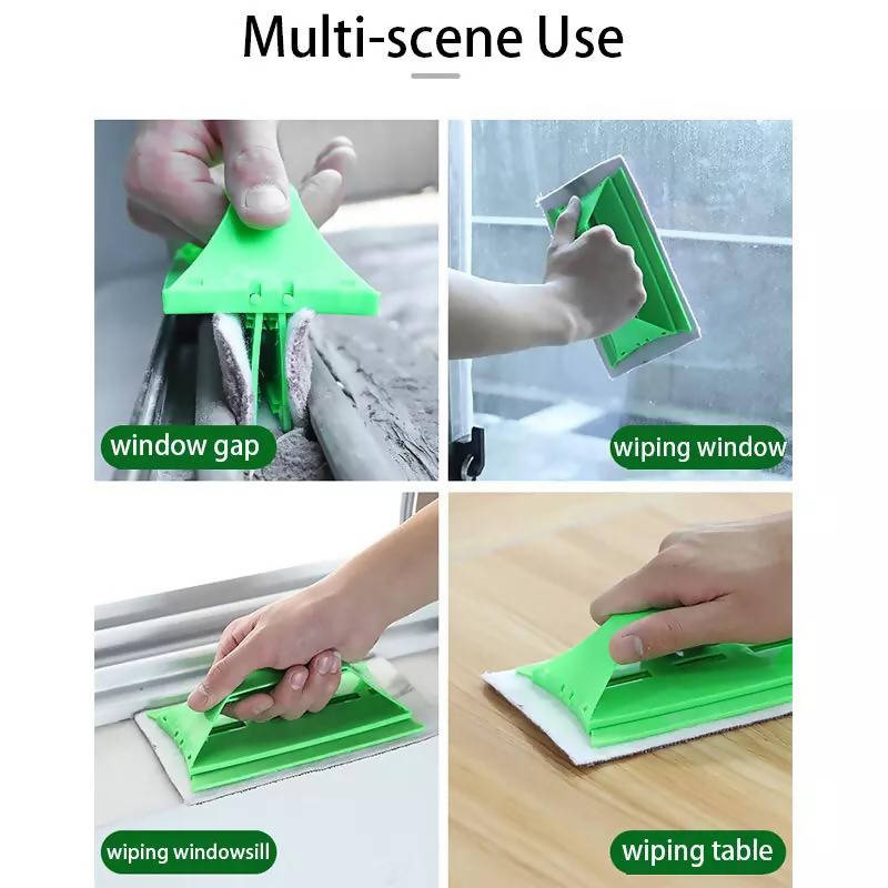 New Portable Window Groove Cleaning Cloth Clean Brush Windows Slot