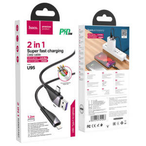 Cable 2-in-1 USB / Type-C to Lightning “U95 Freeway” PD