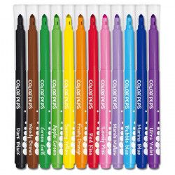 Color Peps Felt Tips 12 Col Zip