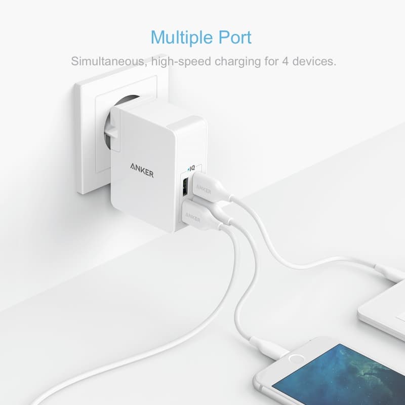 Anker Powerport 4 Lite White