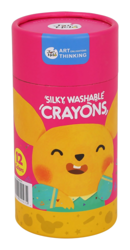 JarMelo Silky Washable Crayon -Baby Roo -12 Colors
