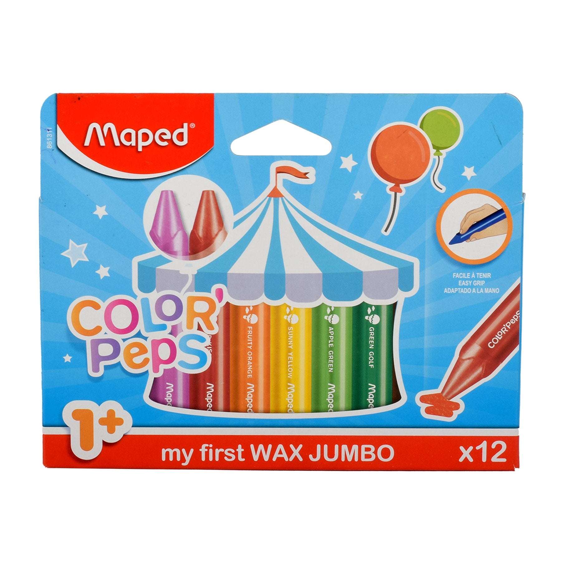 Maped Color Peps Wax Crayons Maxi 12Colors MD861311