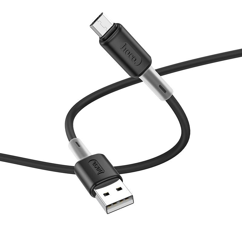 Hoco USB Cable Hoco Soft USB Micro USB Black