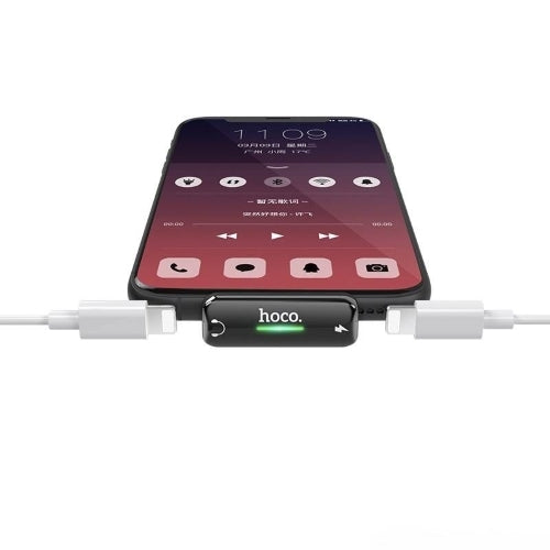 Hoco Apple Dual Lightning Converter Silver