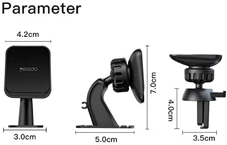 Yesido Flexible Base Mobile Phone Magnetic Mount With Cord Cable Organizer 360 Degree - C110