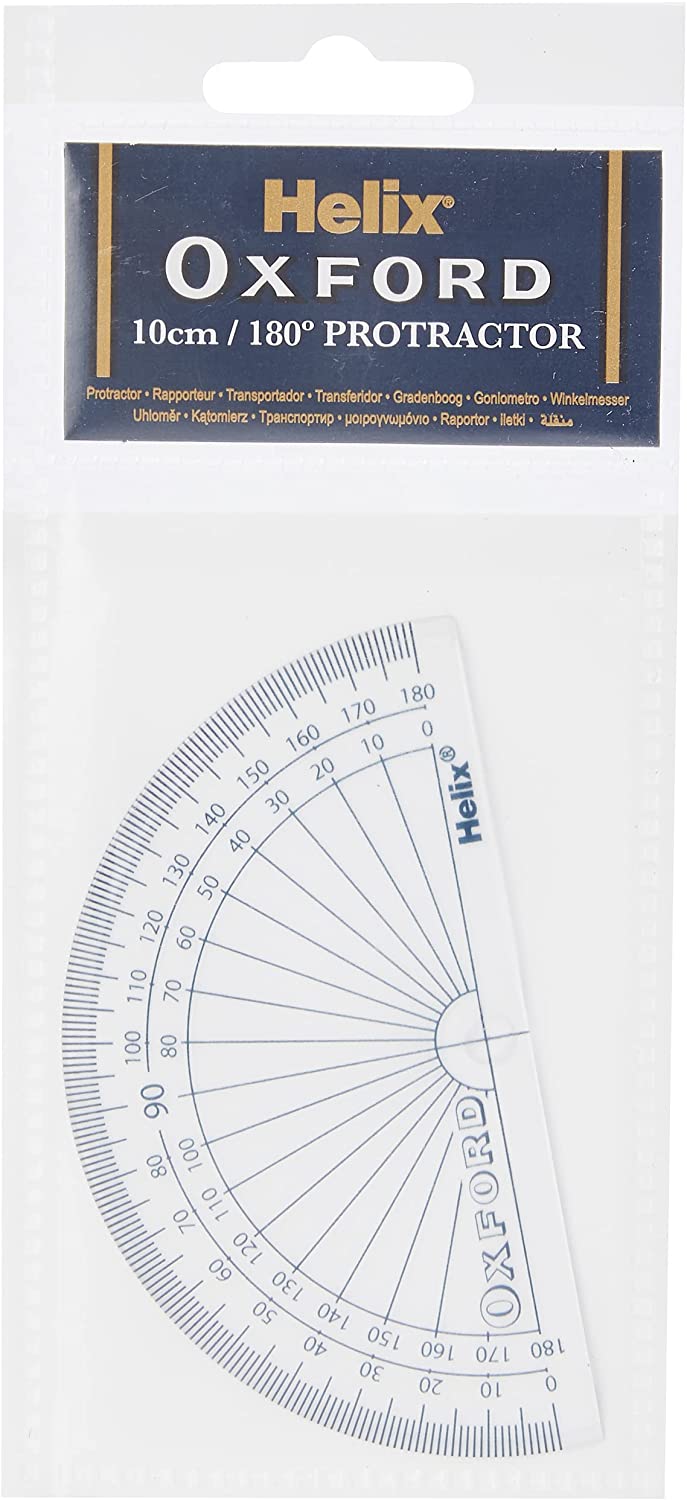 Helix Protractor Oxford 180 Degree  H01011