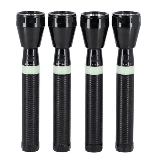 Krypton Flashlight/2SC *4Pcs 1x12 Black