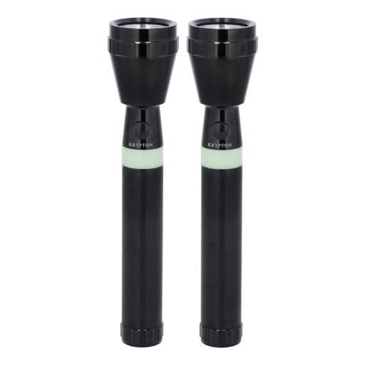 Krypton Flashlight 2 Pcs  Black