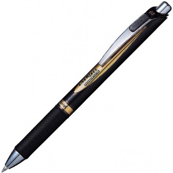 Pentel BLP75 Energel 0.5mm Retractable Gel Rollerbal Pen Black