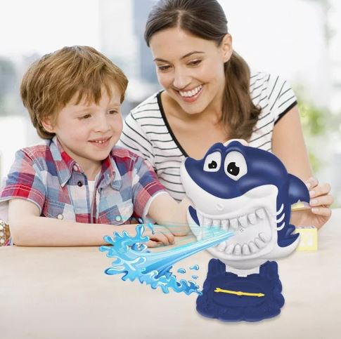 Water spray shark whole person game decompression funny artifact parent-child interaction team prank sand sculpture toy