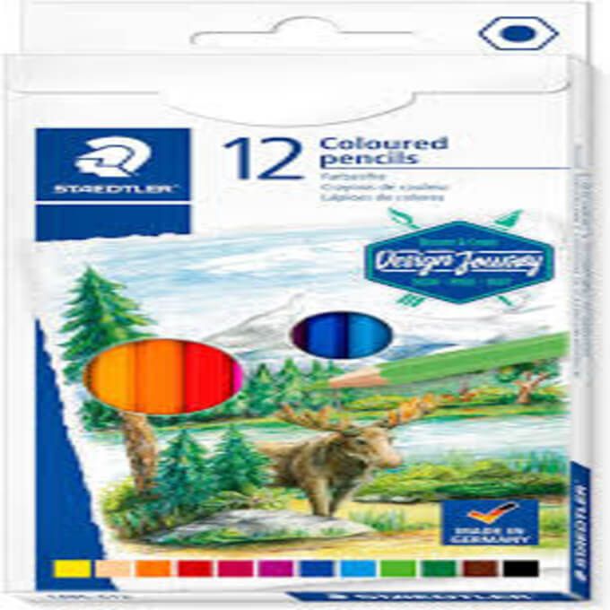 STAEDLER Coloured pencils aquarell set 12col ST-14610C-C12