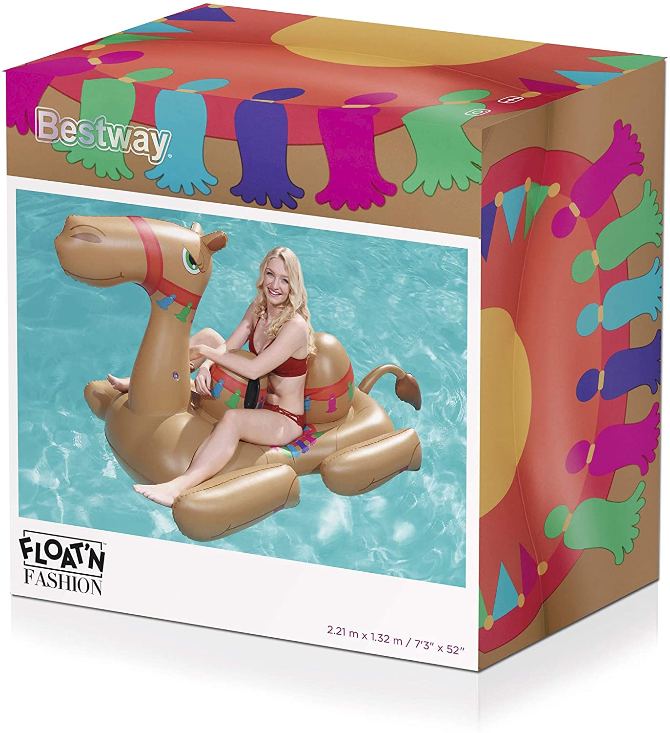 Bestway Inflatable Camel 221X132 cm Multi Color