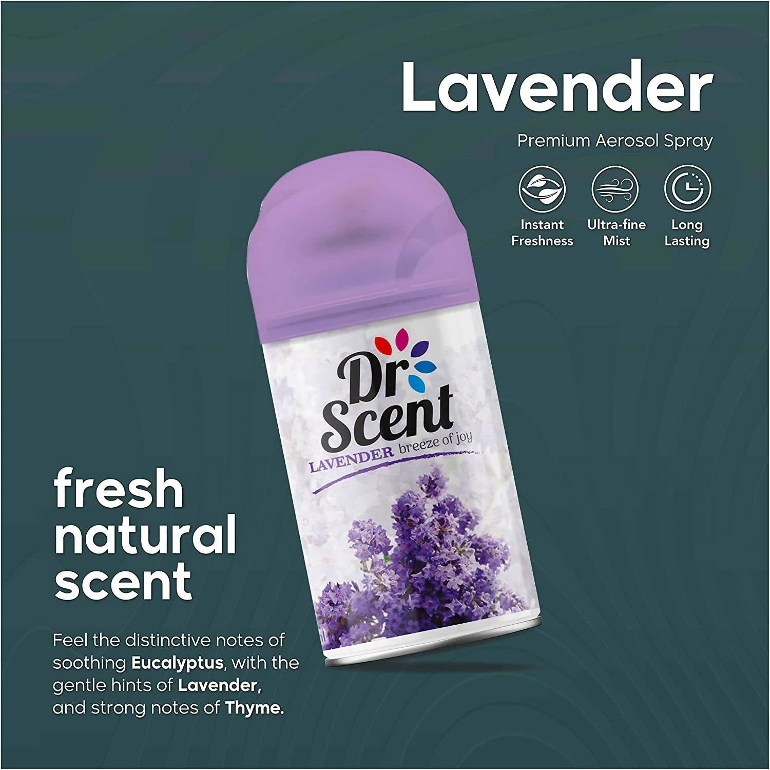 Dr Scent Air Freshener Lavender Aerosol Spray 300Ml