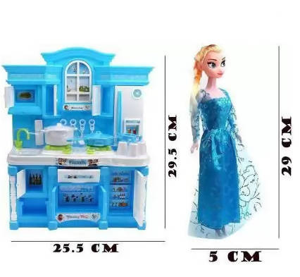 Elsa Doll Refrigerator Battery Powered With Music light Battery Not Included