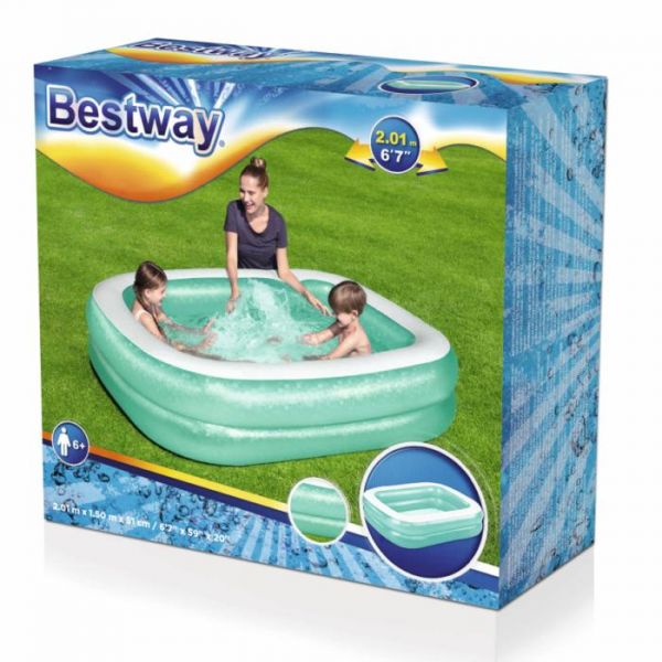 Bestway Blue Rectangular Family Pool 2.01mx1.50mx51cm