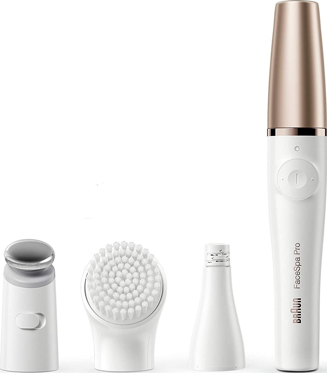 Braun Face Spa Pro 911 Facial Epilator with 3 Extras White & Bronze