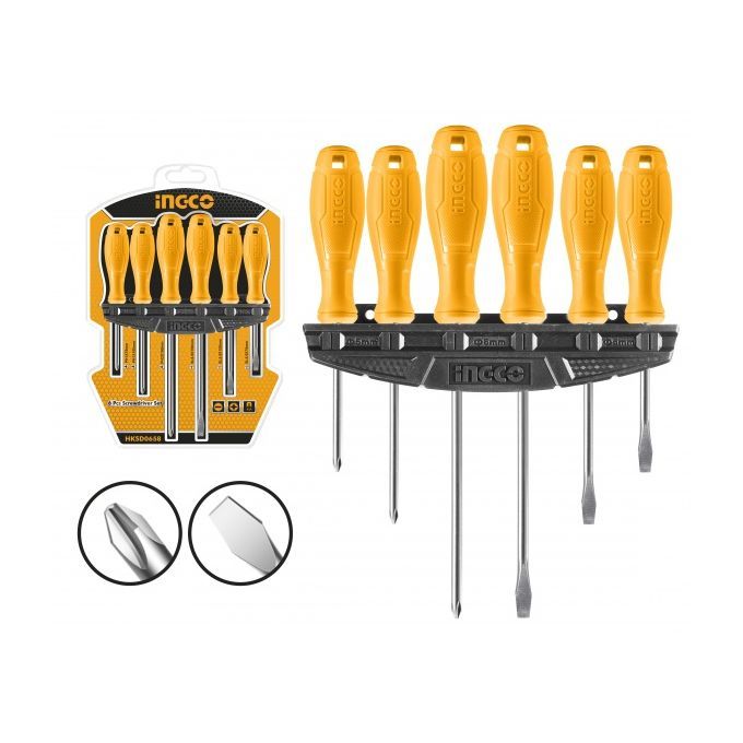 Ingco 6 pcs Screwdriver Set HKSD0658