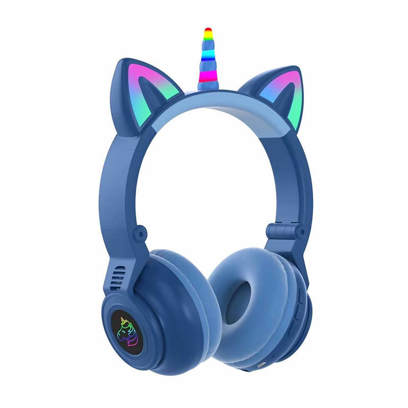 Unicorn Headset Wireless Headphone With Microphone Blue