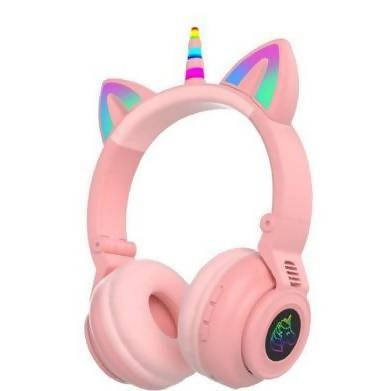 Unicorn Headset Wireless Headphone With Microphone Pink