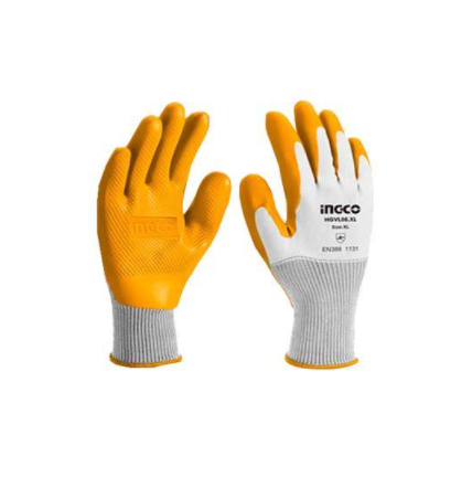 Ingco Latex Gloves Industrial HGVL08-XL