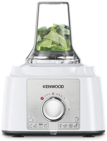 Kenwood Food Processor Fdp65.400Wh 7 Processing Tools, 3L Capacity 1000W Durable Motor 2 Speed + Pulse Function, 1.5L Blender