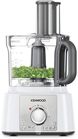 Kenwood Food Processor Fdp65.400Wh 7 Processing Tools, 3L Capacity 1000W Durable Motor 2 Speed + Pulse Function, 1.5L Blender