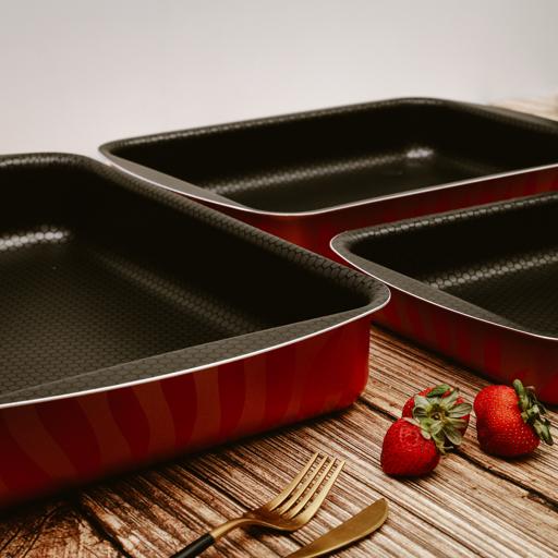 Shop Royalford 3 Pcs Baking Tray Set | Best Tray Set | Halabh