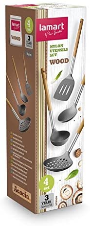 Lamart LT3900 - Set of kitchen utensils Wood LT3900 | 4-elements