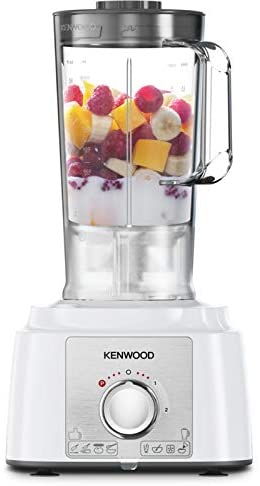 Kenwood Food Processor Fdp65.400Wh 7 Processing Tools, 3L Capacity 1000W Durable Motor 2 Speed + Pulse Function, 1.5L Blender