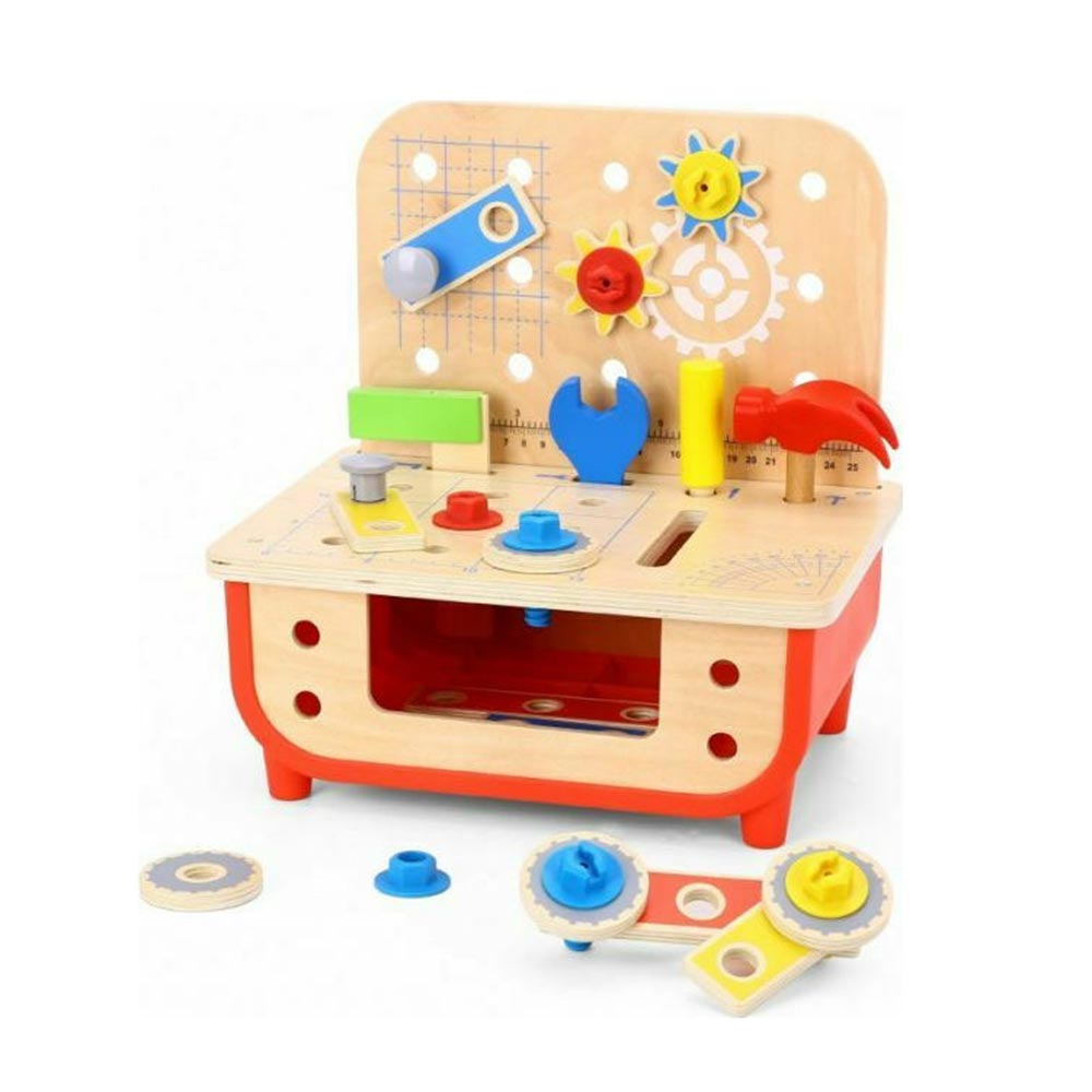 Tooky Toy Wooden Bench With Tools