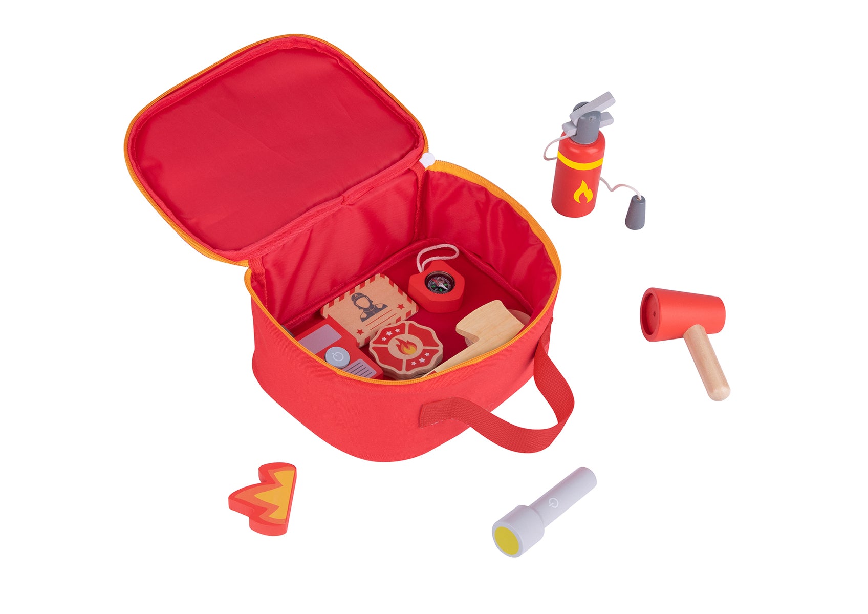 Tooky Toy Little Firefighter Play Set In Carry Bag