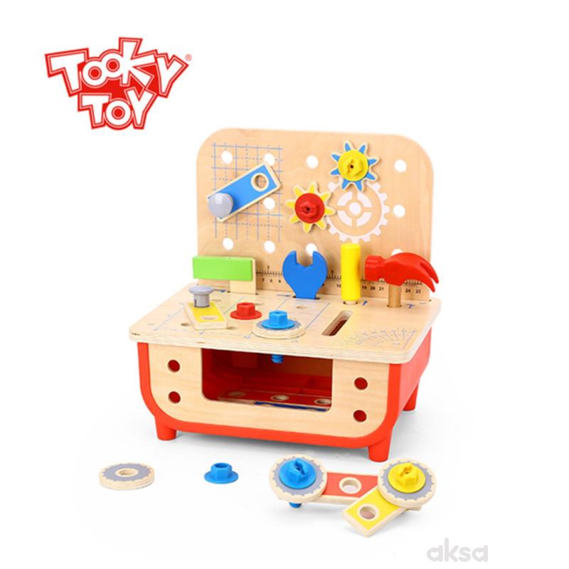 Tooky Toy Wooden Bench With Tools