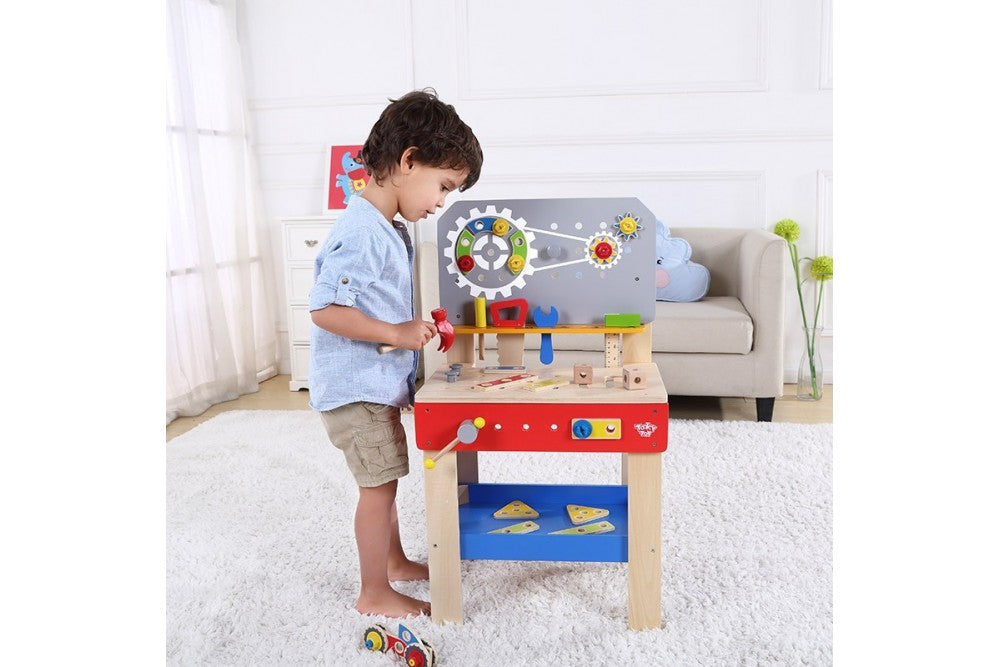 Tooky Toy Wooden Workbench With Legs