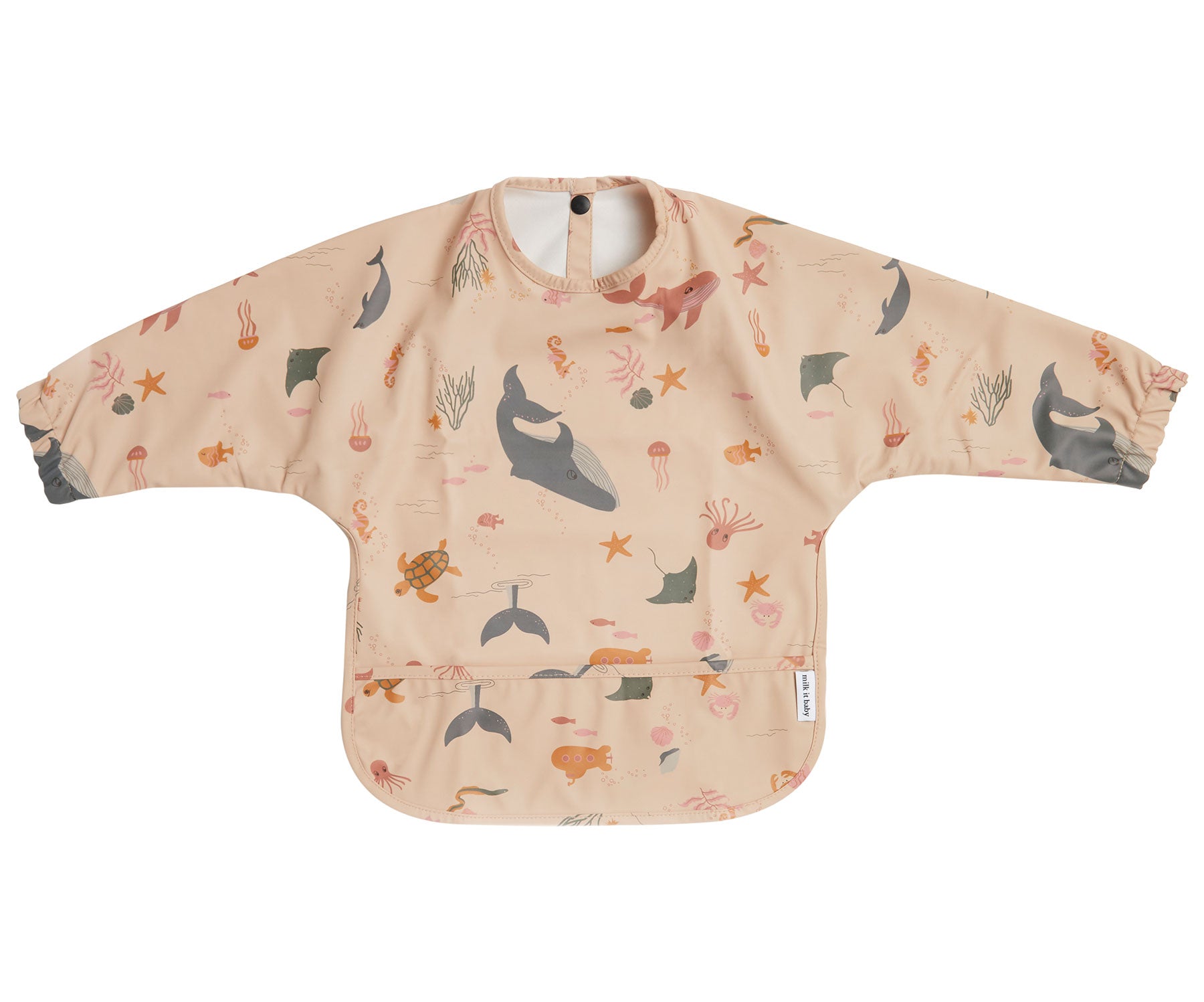 Milk It Baby Sleeved Bib Ocean Friends | Baby Products | Halabh.com