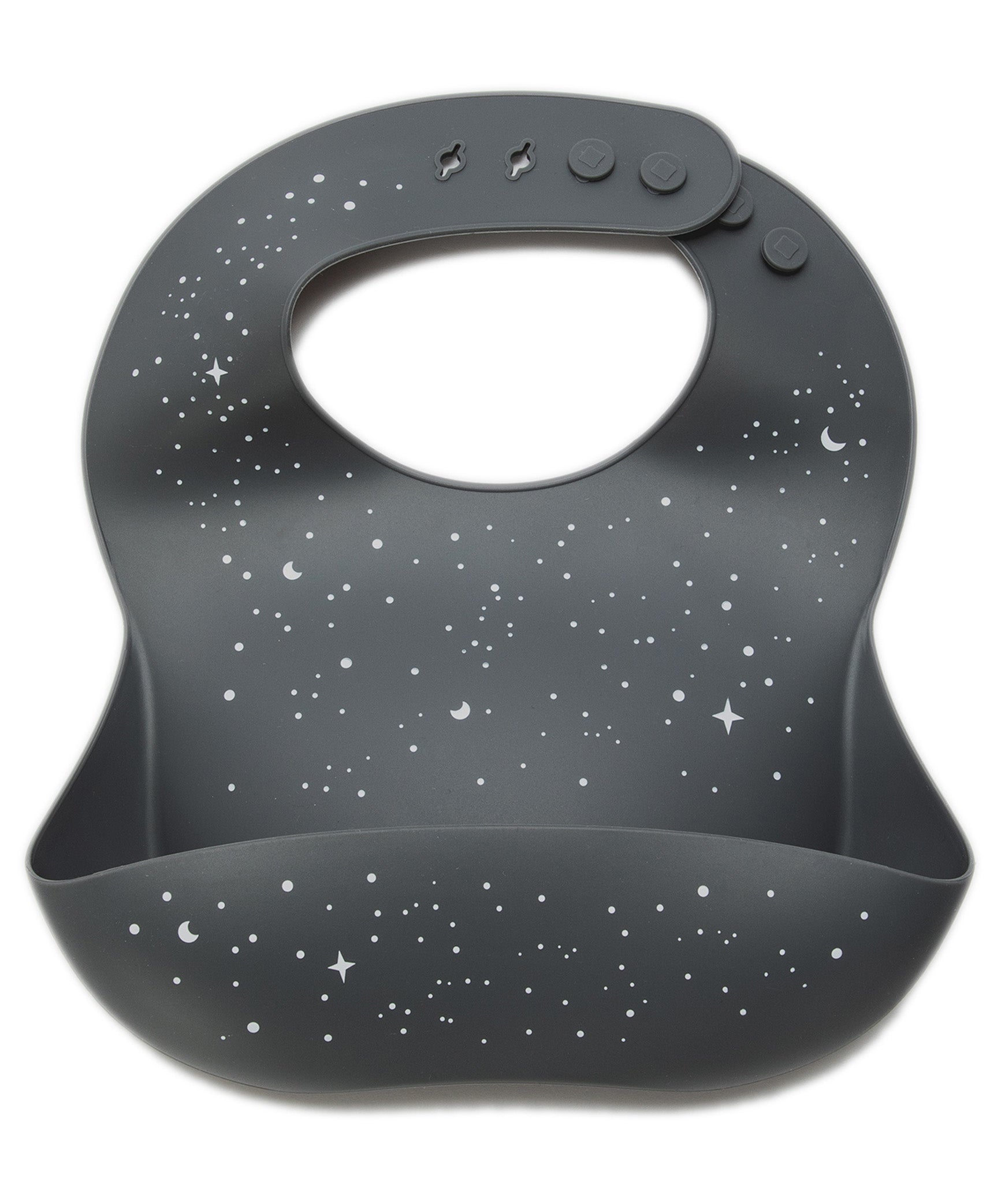 Milk It Baby Printed Bib Galaxy Grey Food Grade Silicone Bib | Baby Products | Halabh.com