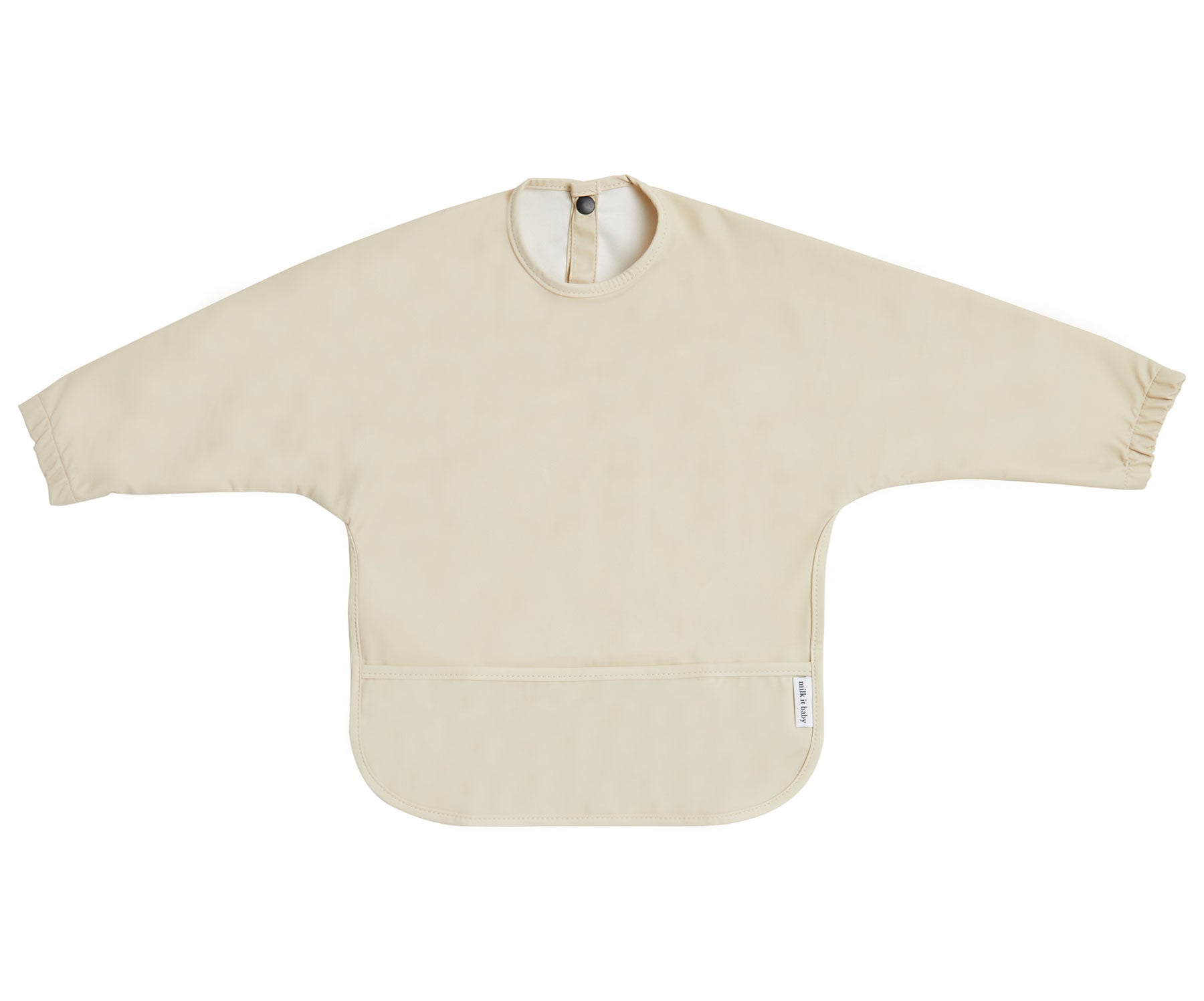 Milk It Baby Sleeved Bib Safari Beige | Baby Products | Halabh.com